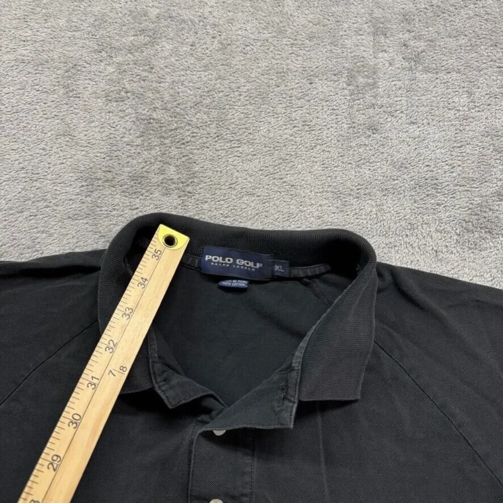 Polo Golf Ralph Lauren Polo Shirt Mens Black XL Barton Creek Training Athletic